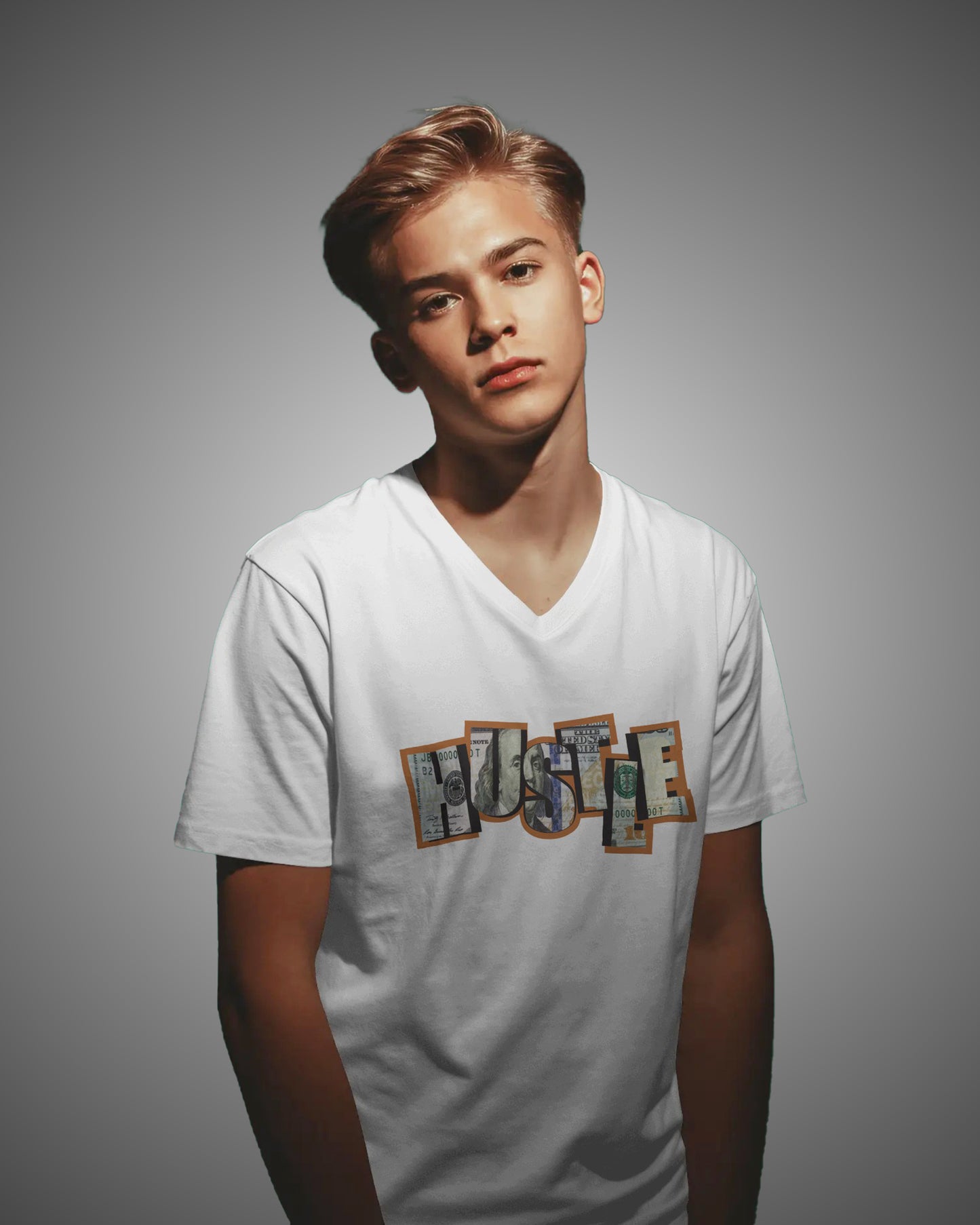 Hustel Mens Classic Crew T-Shirt